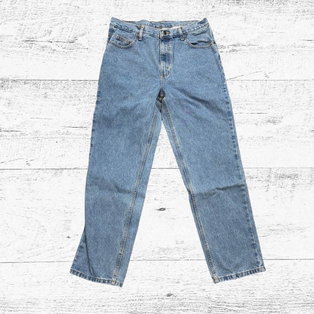 Men's Light Blue Straight Jeans